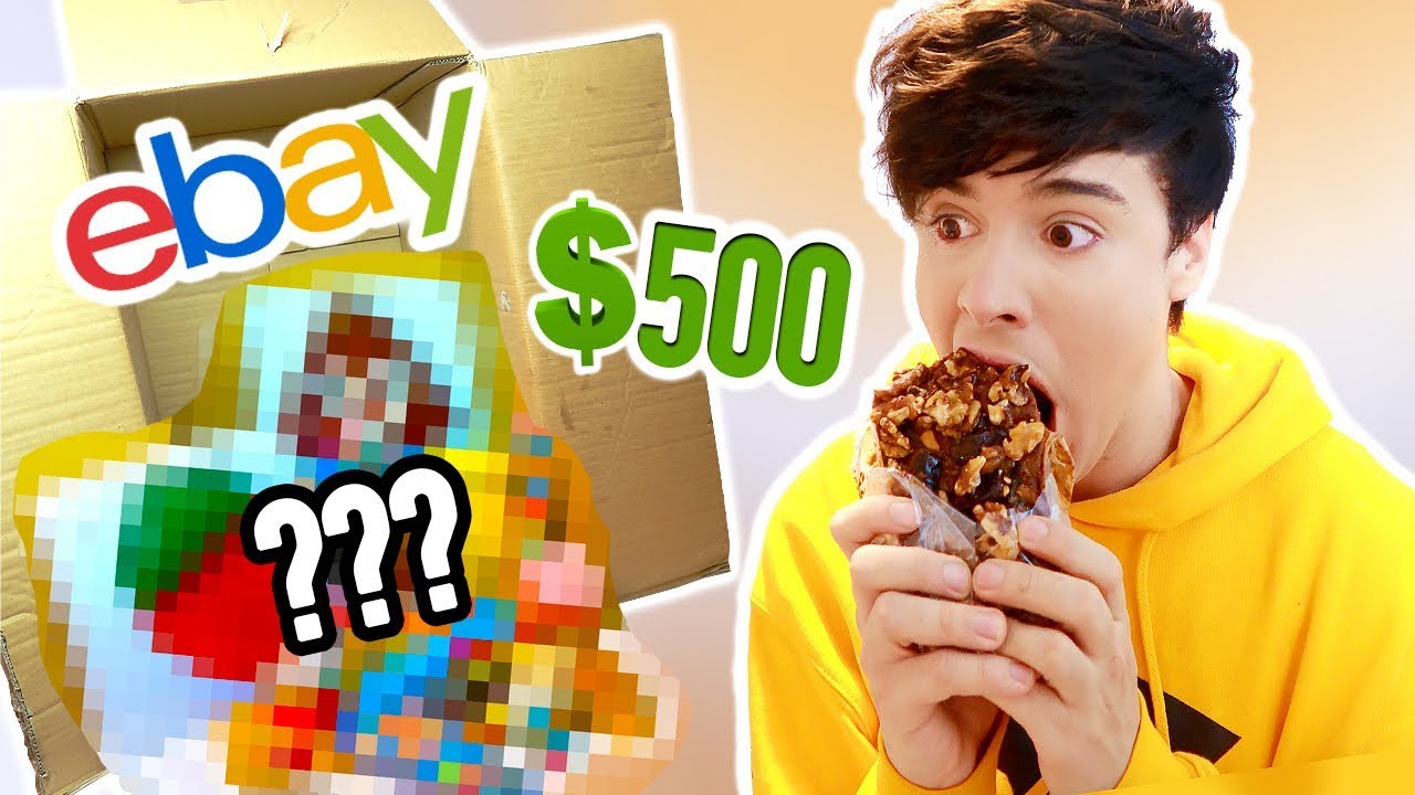 Open a $500 mystery box of foods from eBay