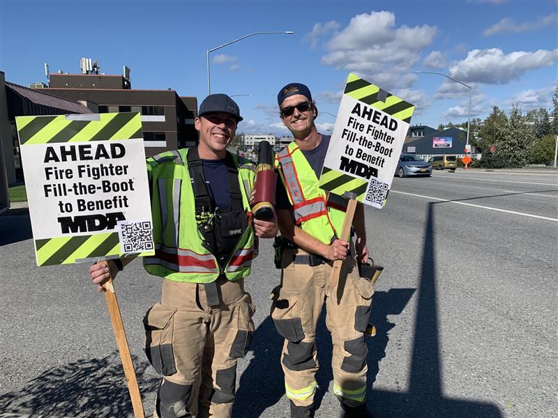 ‘We're here to serve': Anchorage firefighters hit the road to fill the boot