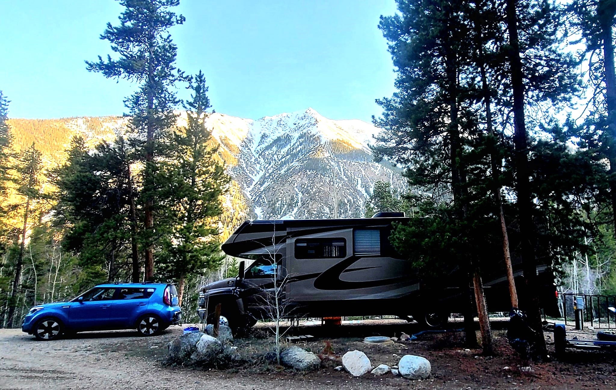 Childers und Landrums Wohnmobil in Twin Lakes, Colorado.