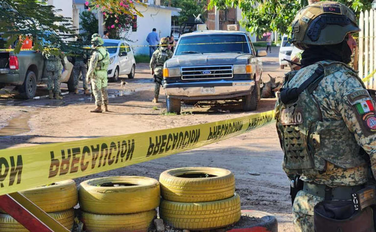 Jornada violenta en Culiacan. Foto: Especial.