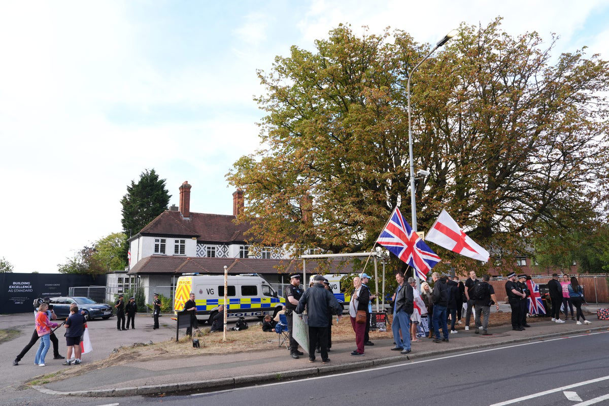 Two charged following Epping asylum hotel protests Two charged following Epping asylum hotel protests