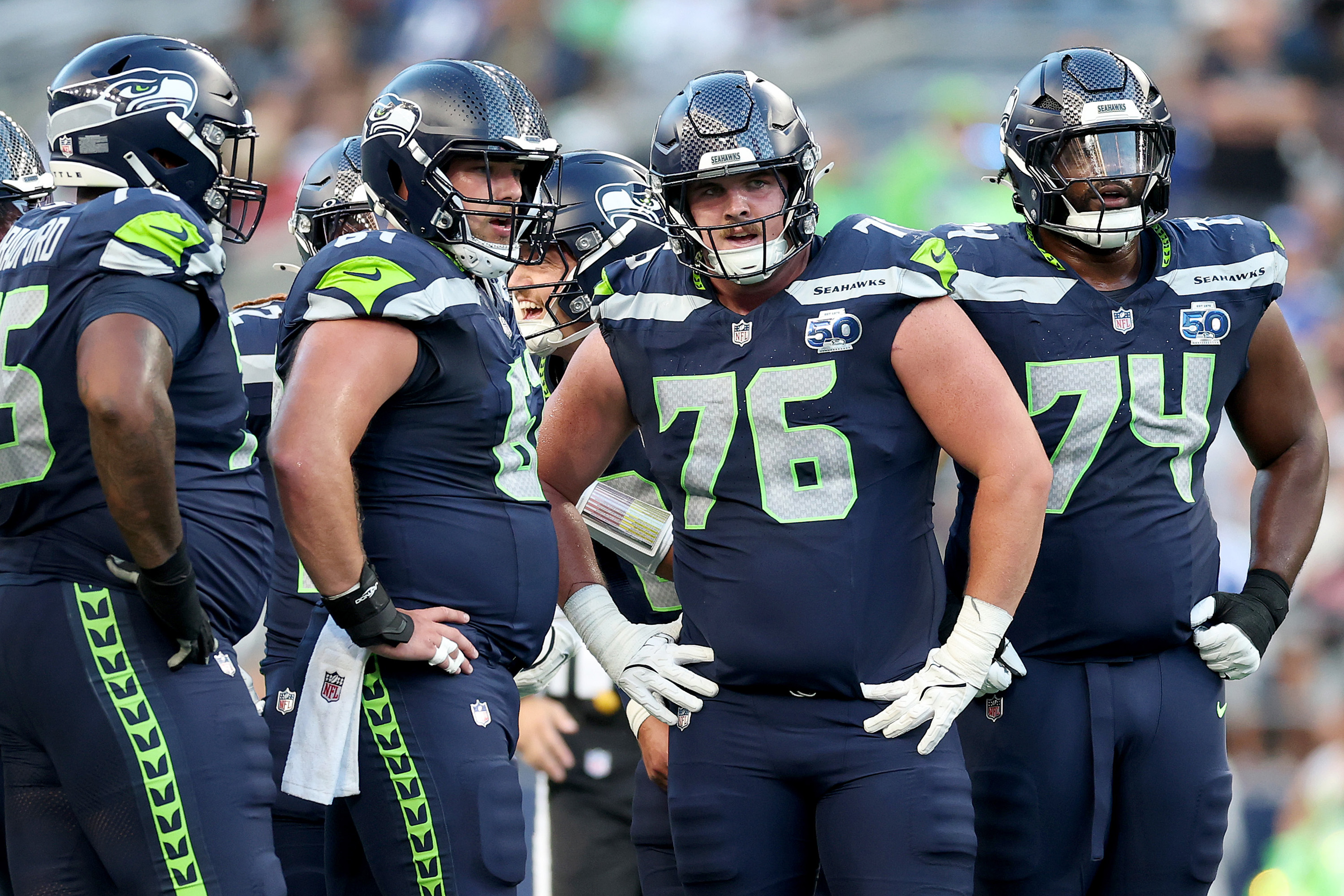 Seahawks offensive line.