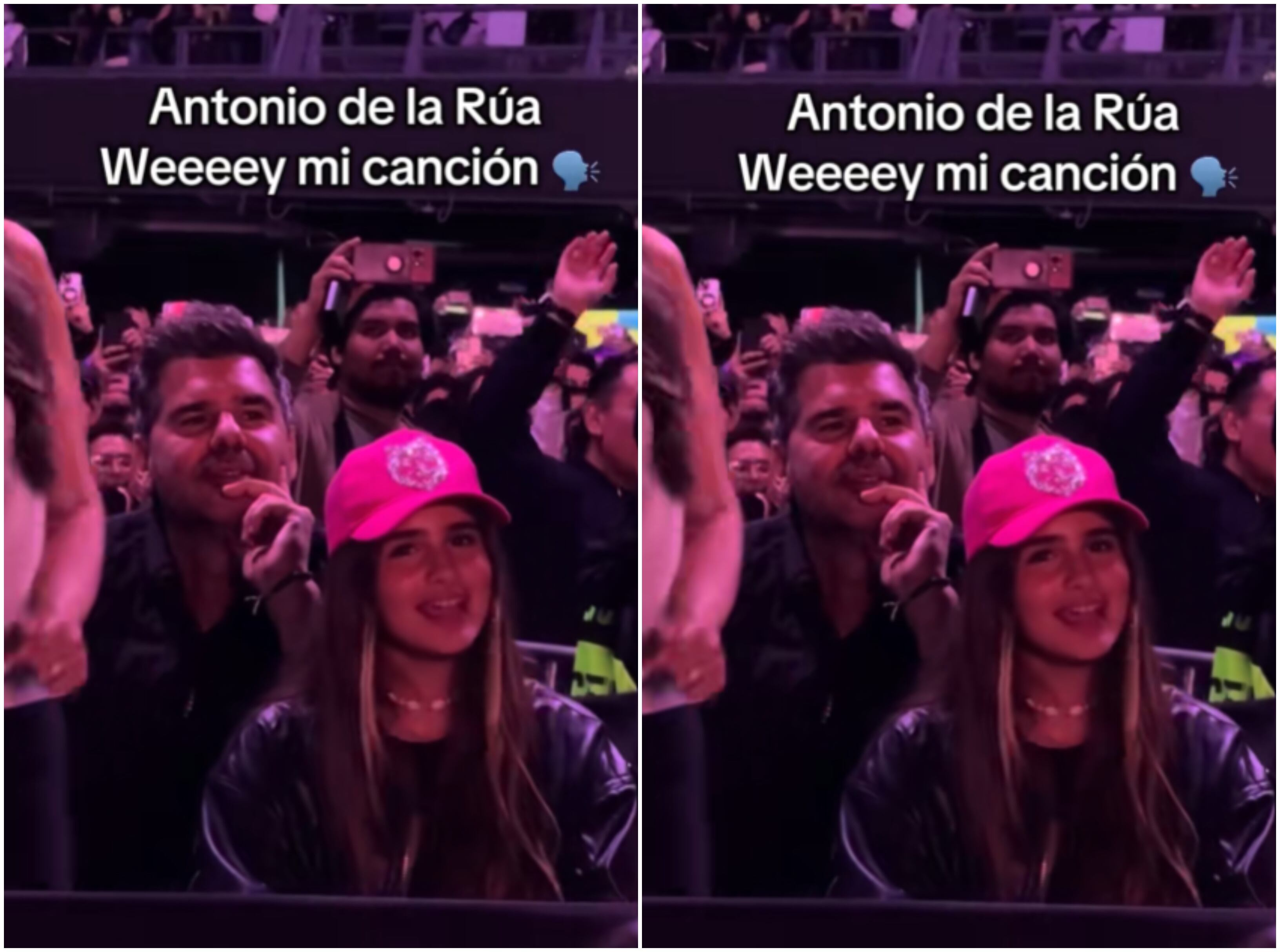 Antonio de la Rúa en el concierto de Shakira