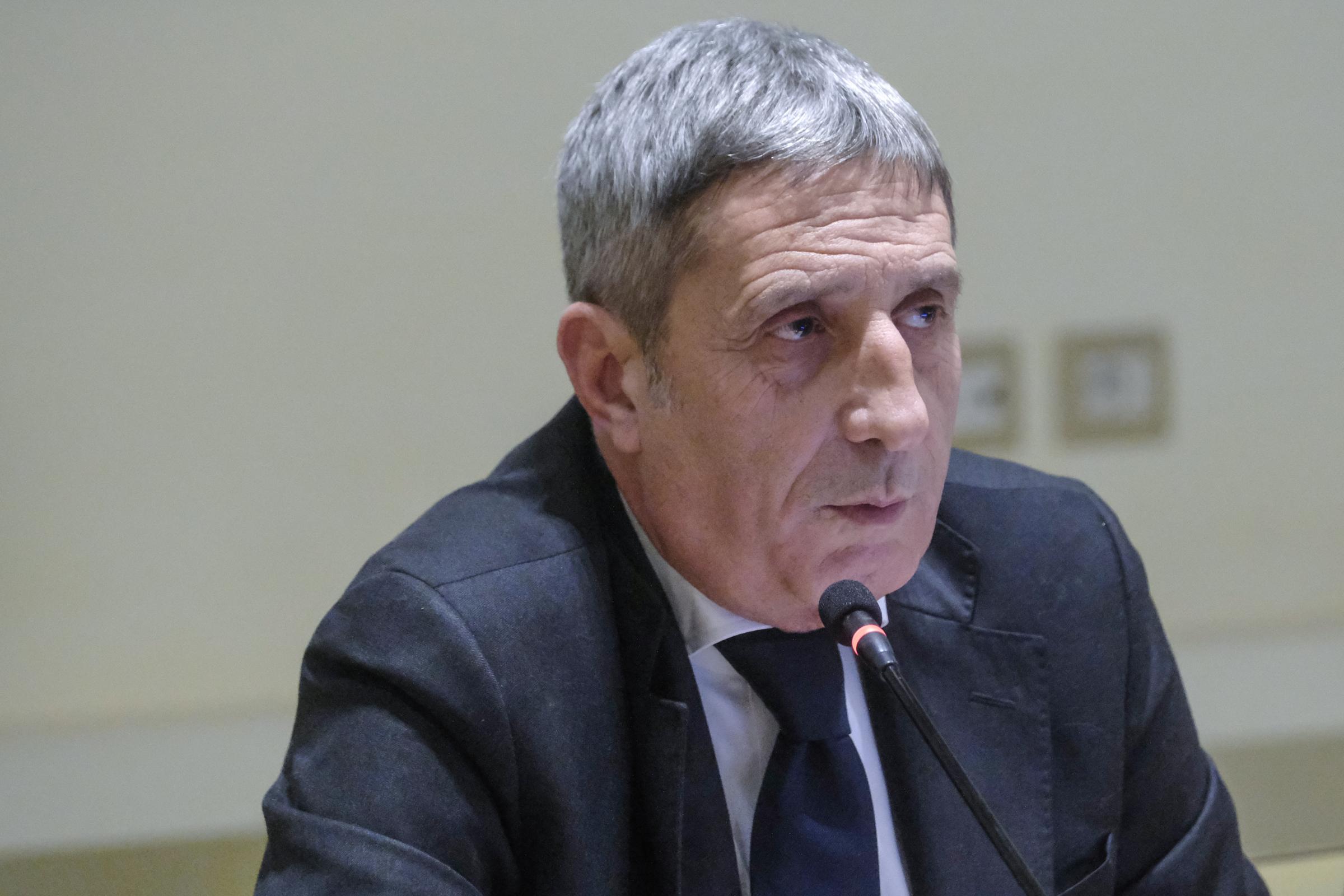 Gian Marco Chiocci nel gennaio 2025 (foto LaPresse/Mauro Scrobogna)