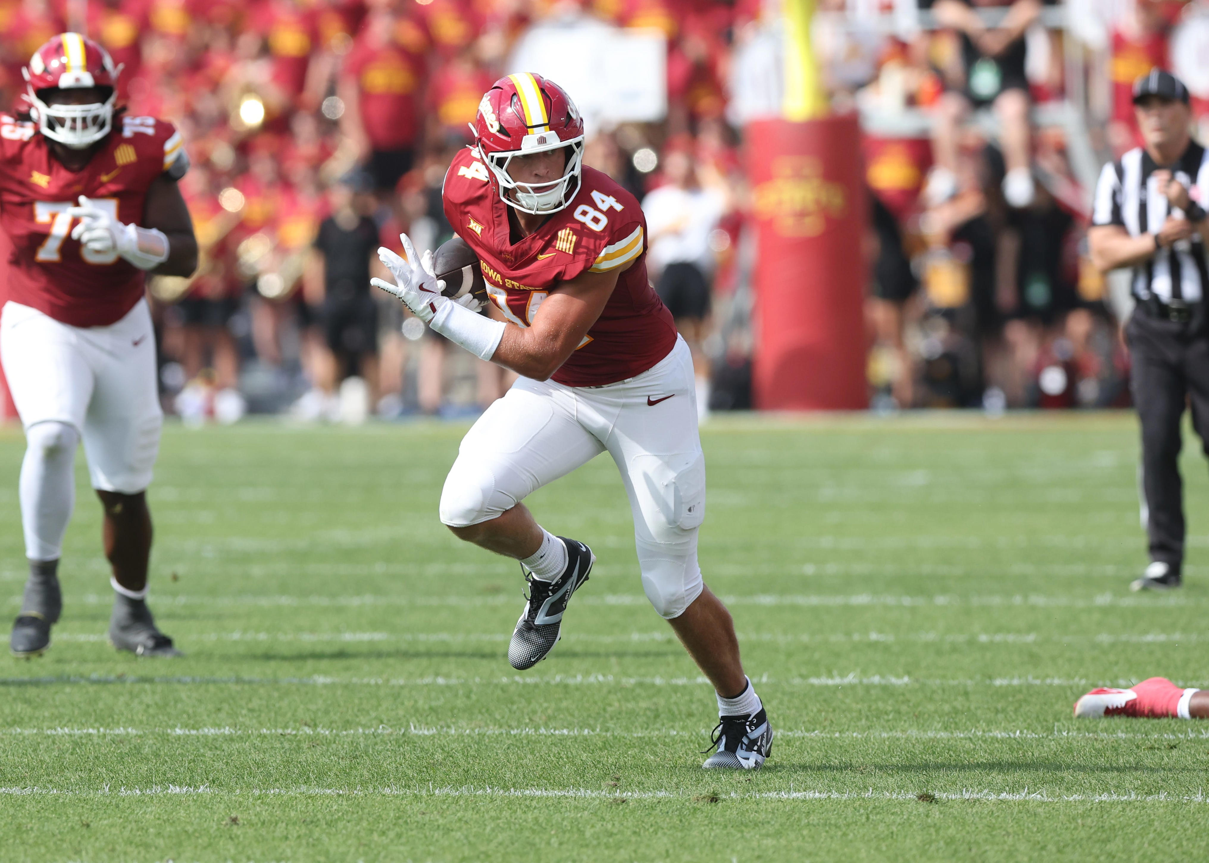 gabe-burkle-injury-update-iowa-state-football-te-out-for-game-vs
