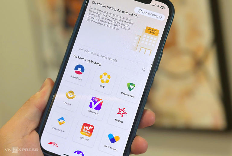 Giao diện tài khoản hưởng An sinh xã hội trên VNeID. Ảnh: Phạm Dự