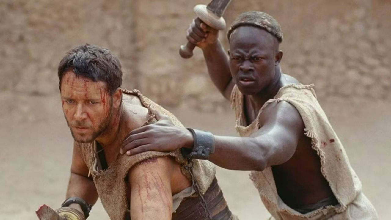 Highlander gets a Gladiator reunion as Djimon Hounsou joins Russell Highlander gets a Gladiator reunion as Djimon Hounsou joins Russell