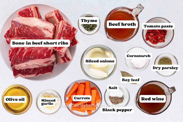 Slow cooker beef short ribs