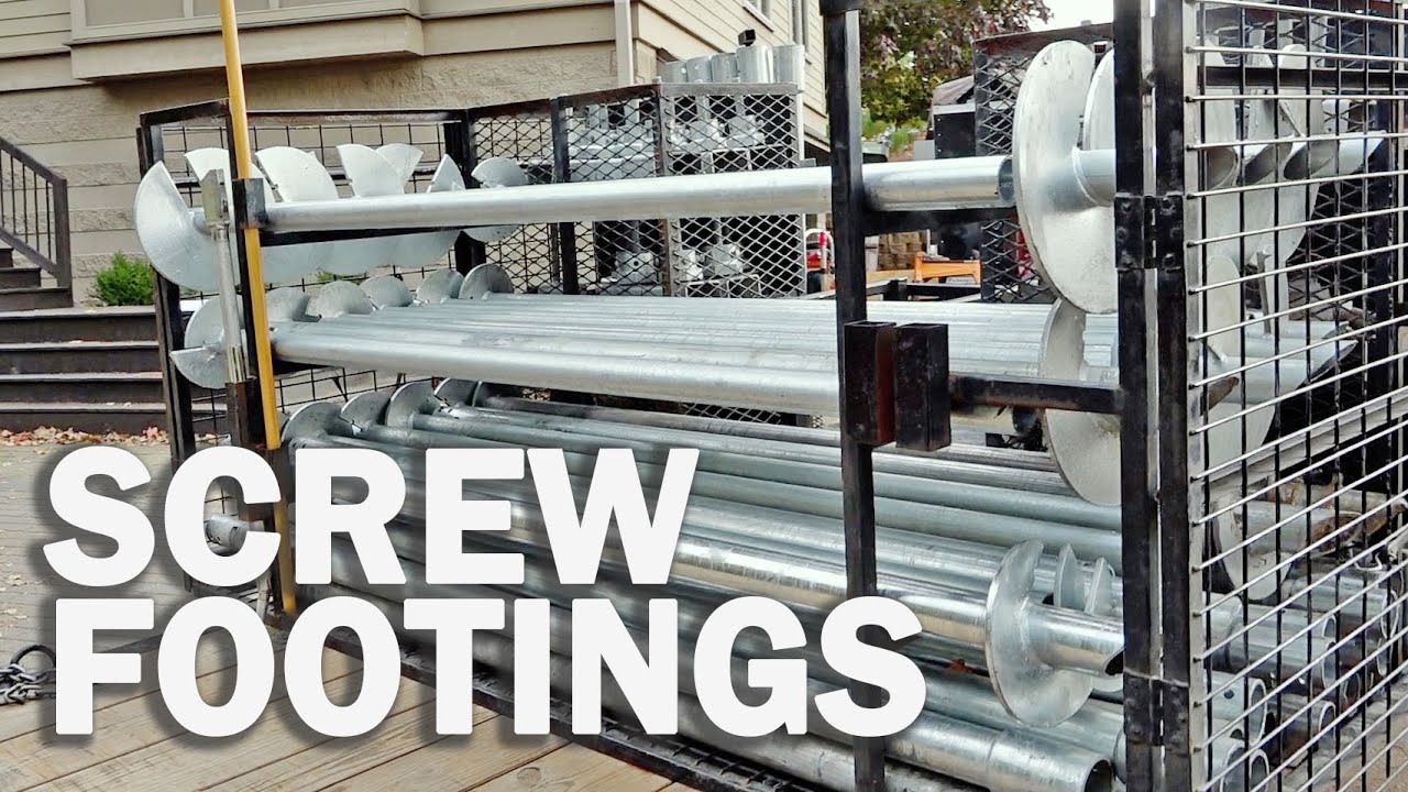 Front addition foundation (helical screw piles) | Home renovation ...