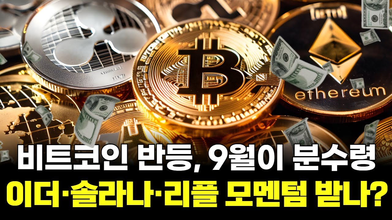 비트코인 반등, 9월이 분수령 …이더리움·솔라나·리플 모멘텀 받나? | Watch