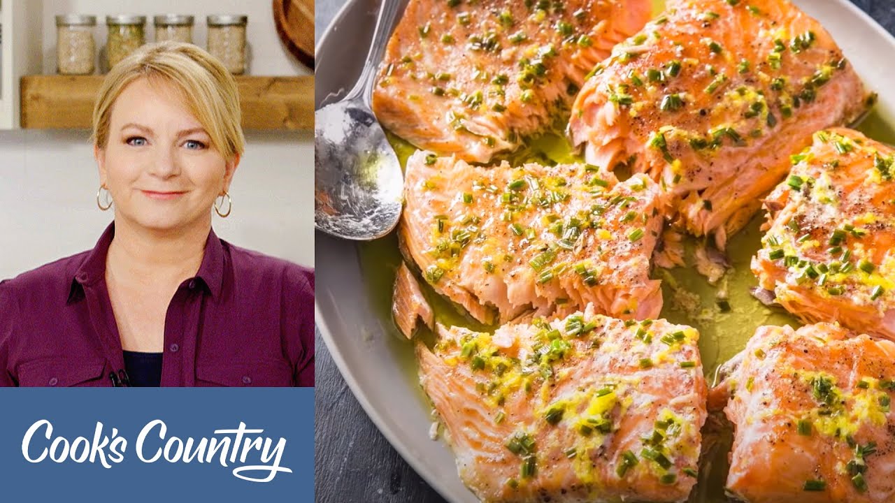 Slow-roasted salmon with lemon & chives: Silky, foolproof, elegant