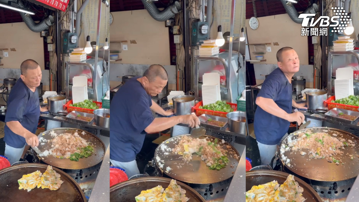 客人在趕！老闆「邊跳舞邊炒飯」 動作大到飯快掉光