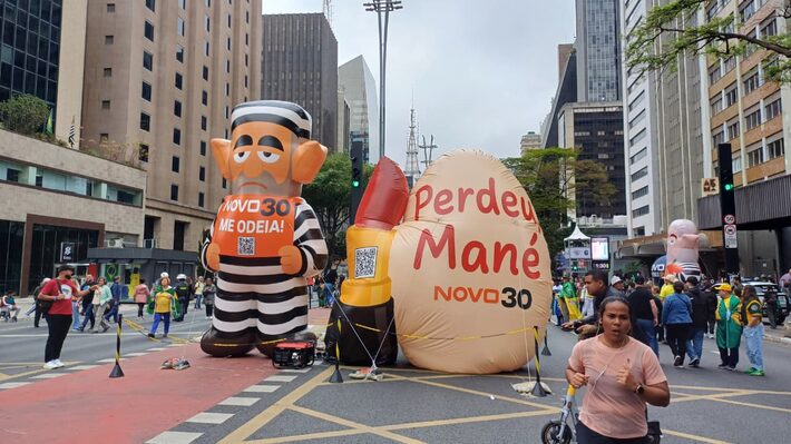 Manifestação pró-anistia do ex-presidente Jair Bolsonaro (PL) na Av. Paulista, em São Paulo, neste 7 de Setembro de 2025. Foto: Pedro Augusto Figueiredo/Estadão