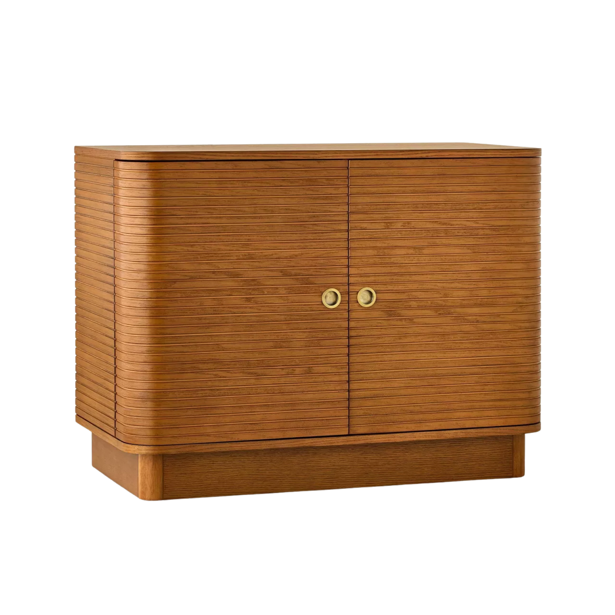 a mid-century style storage cabinet