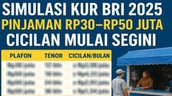 Simulasi KUR BRI 2025 Rp30–Rp50 Juta, Cicilan Mulai Rp650 Ribu
