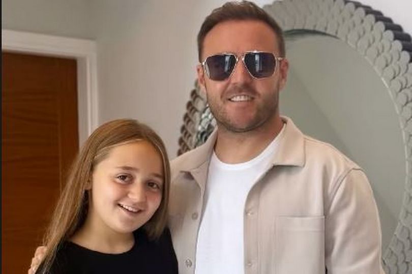 Alan Halsall and daughter Sienna