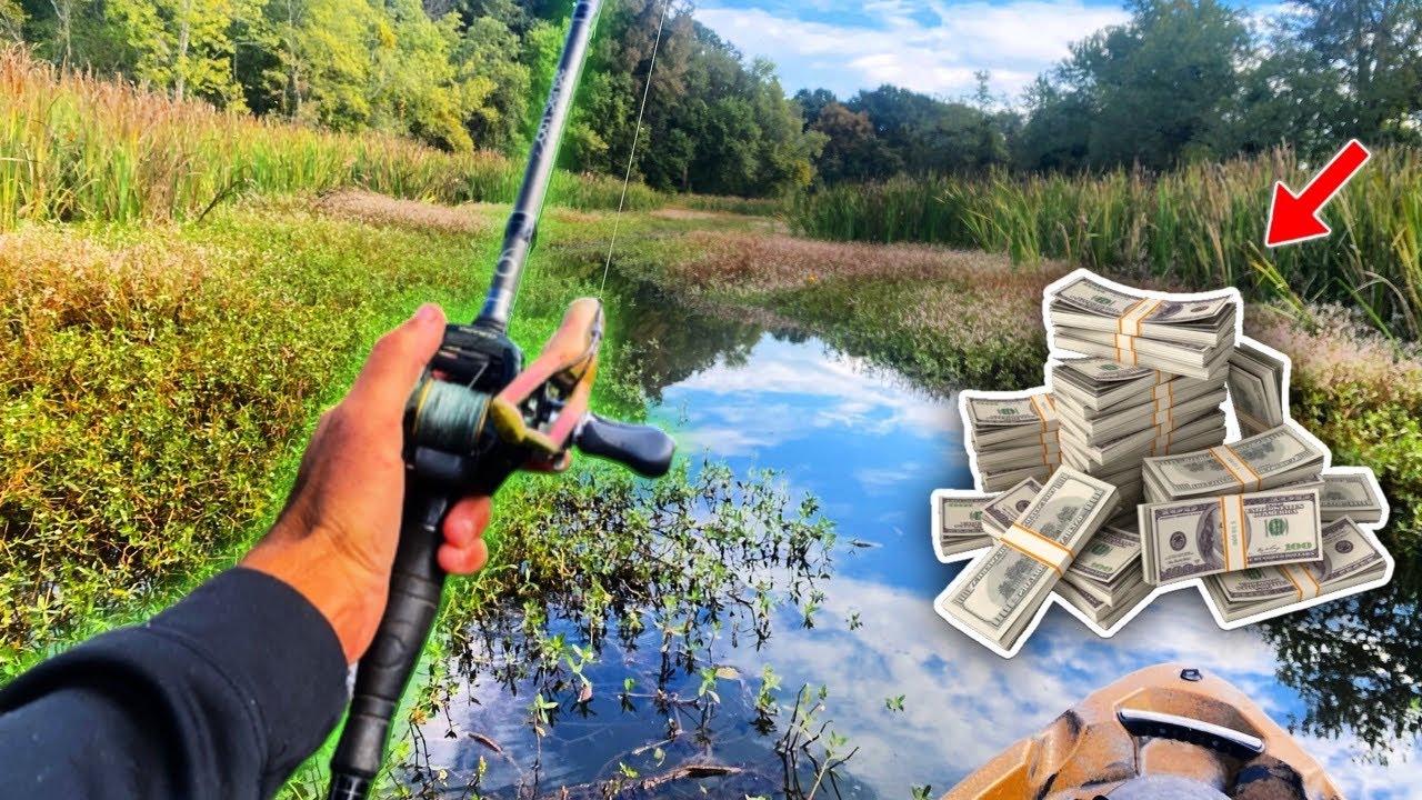 Winning money fishing deep in Arkansas backwaters kayak championship