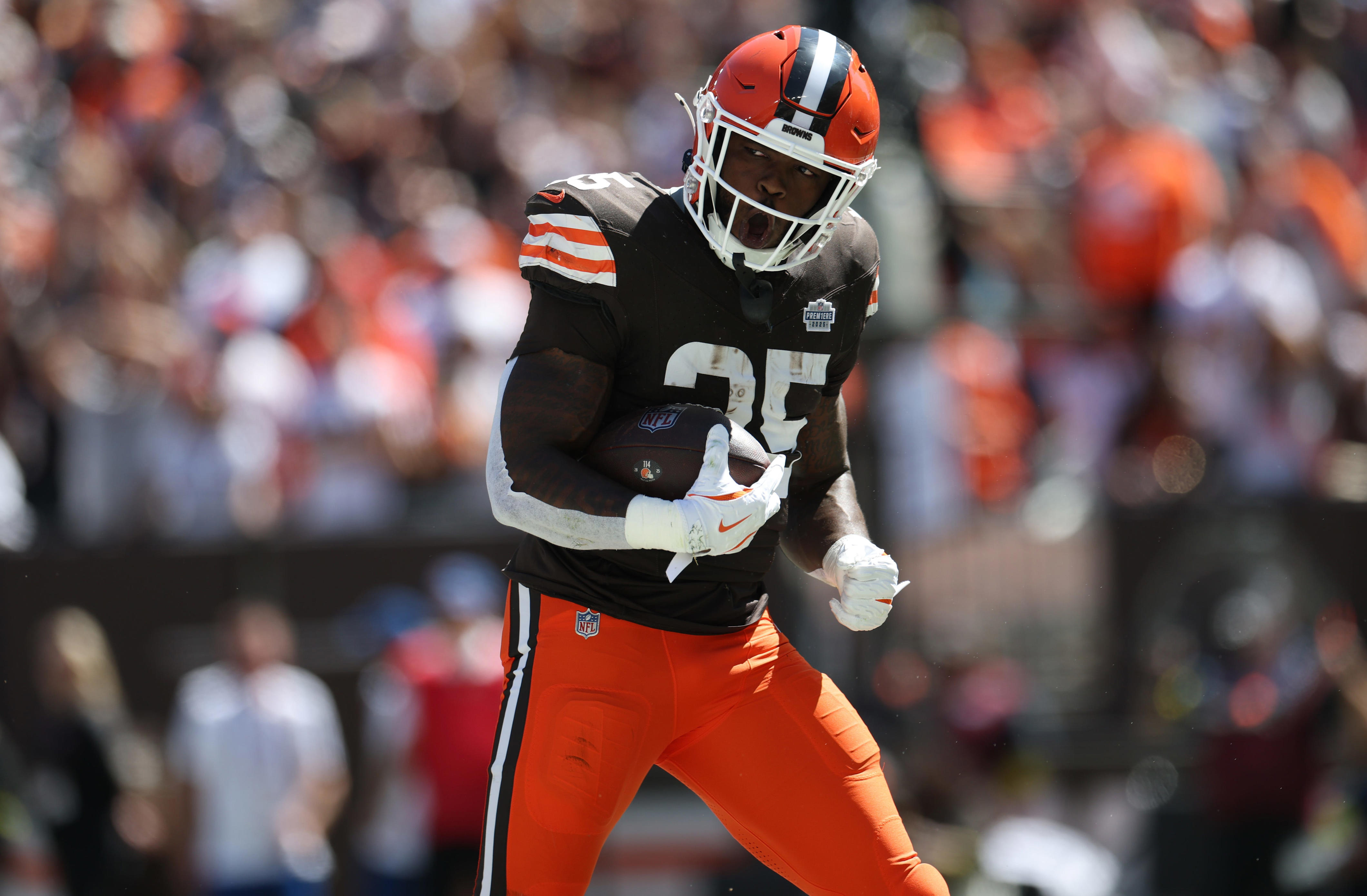 Rockledge High graduate Raheim Sanders scores first NFL TD for Browns ...