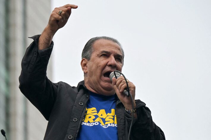 O pastor Silas Malafaia criticou o ministro do Supremo Tribunal Federal (STF) Alexandre de Moraes durante manifestação no 7 de setembro. Foto: Nelson Almeida/AFP