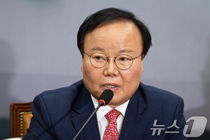 국회 본회의장 김재원 최고위원