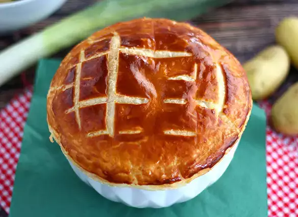 Blätterteigsuppe lauch kartoffel