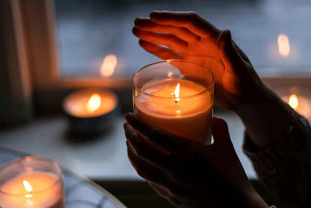 Meditation steadies the mind like a sheltered flame.