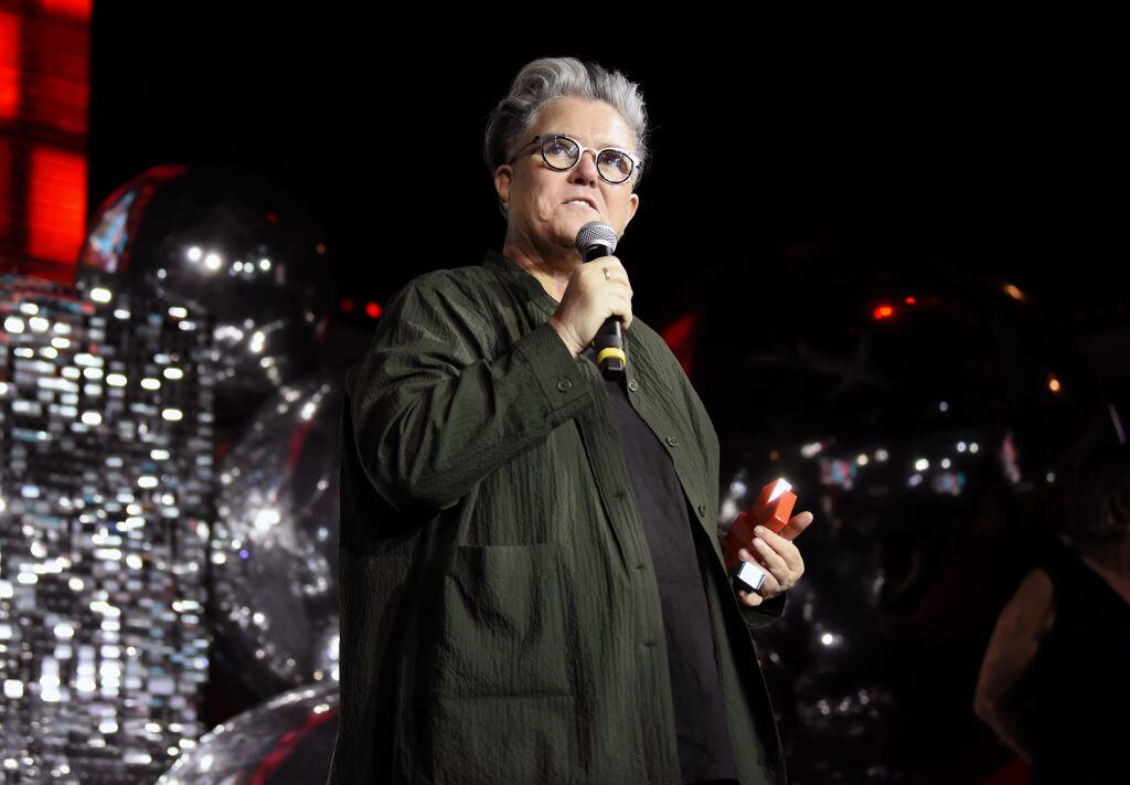 HOLLYWOOD, CALIFORNIA - MARCH 12: Rosie O’Donnell accepts the Icon Award onstage during The Queerties 2024 on March 12, 2024 in Hollywood, California. (Photo by Chelsea Guglielmino/Getty Images) / Chelsea Guglielmino / Getty Images