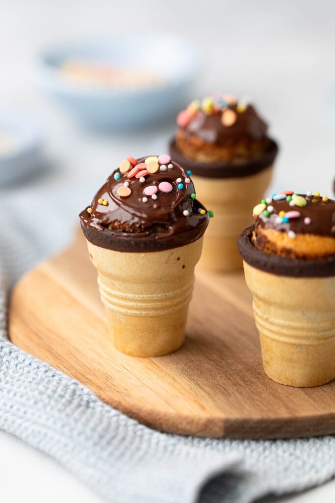 Kuchen im Waffelbecher – geniales Rezept für den Kindergeburtstag