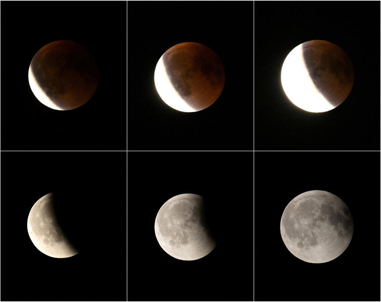 September's 'blood moon' during total lunar eclipse lights up sky: See ...