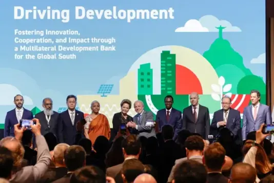 Ceremonia de apertura de la X Reunión del Nuevo Banco de Desarrollo de los Brics. EFE