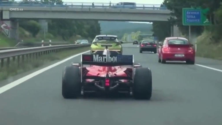 Man caught driving F1 car on motorway after six years