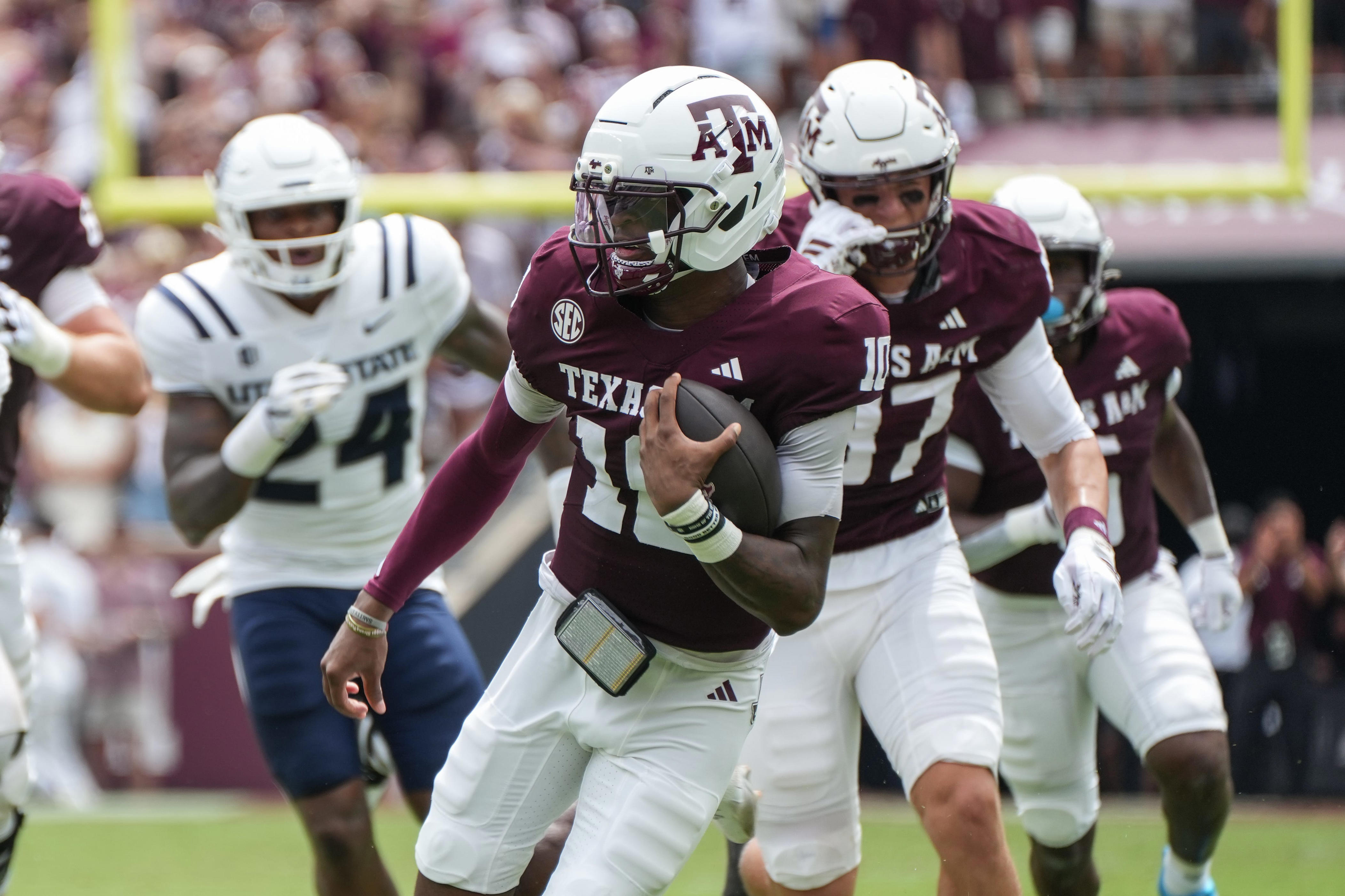 Texas A&M QB Marcel Reed, freshman WR, showed out in spring practice
