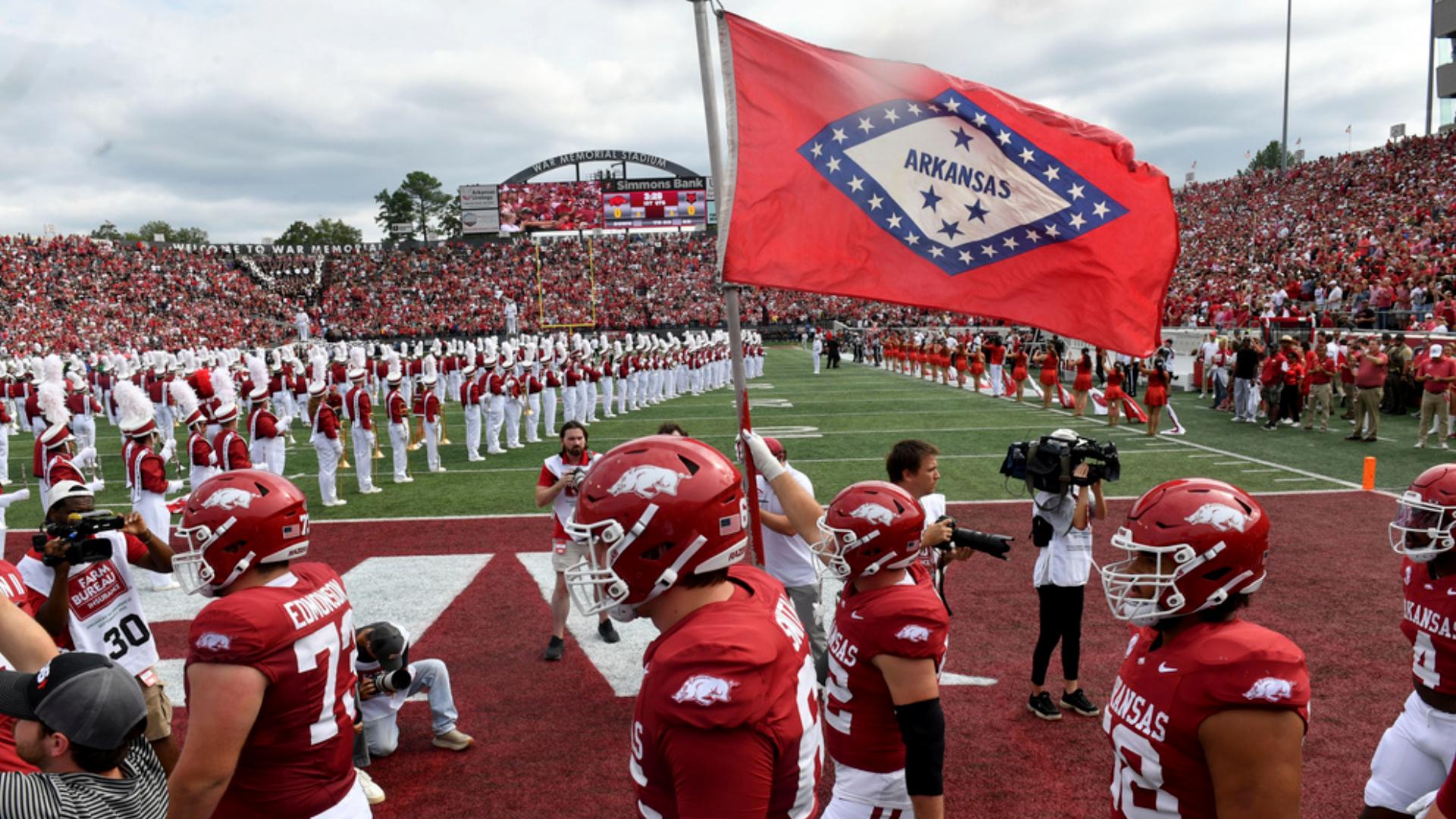 Coach Pittman responds to governor's push for annual Razorbacks-Red ...