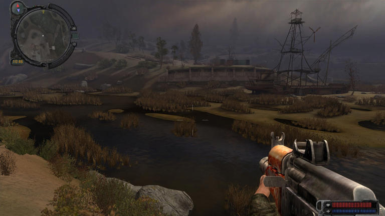 A screenshot of the first-person shooter videogame Stalker: Call of Pripyat.