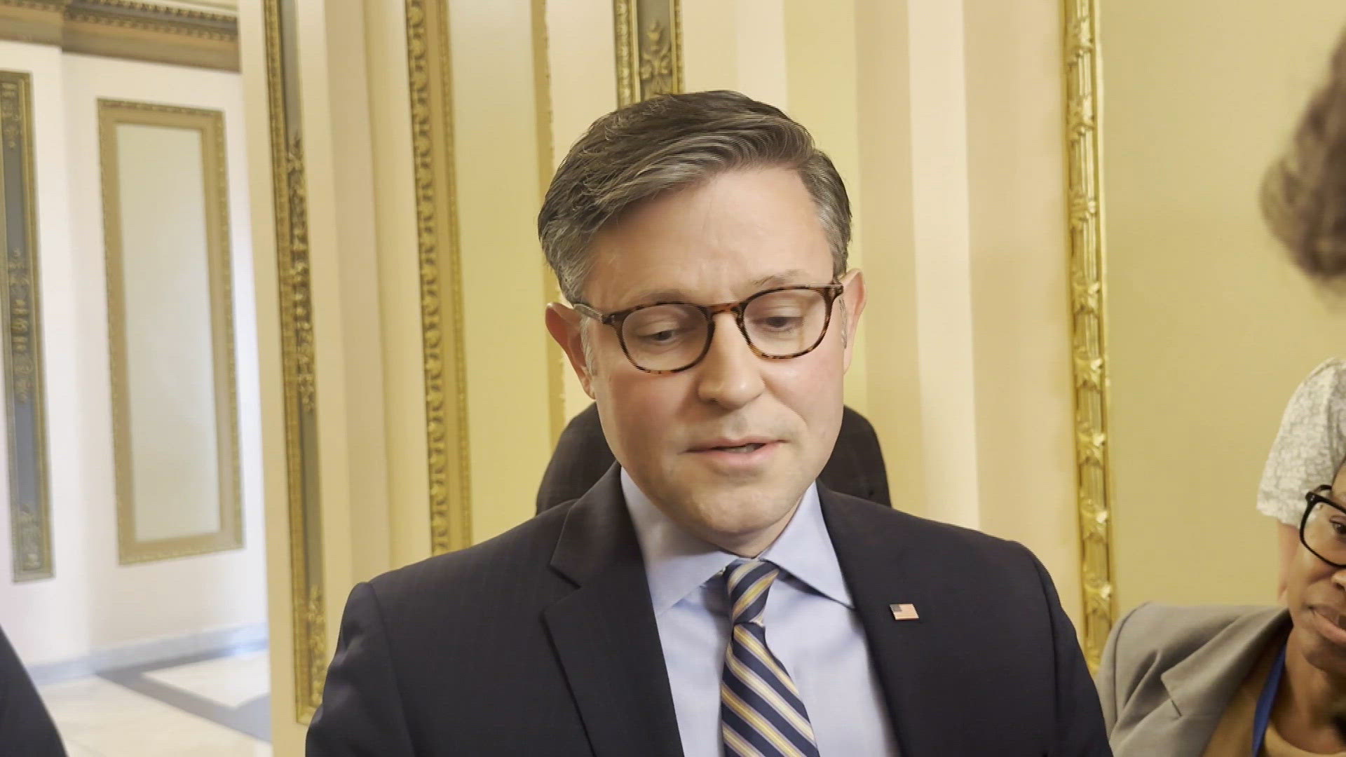 House Speaker Rep. Mike Johnson backs off saying President Trump was an ...