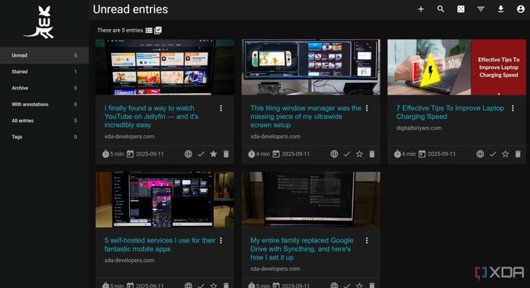 I tried 3 self-hosted read-it-later apps for a month — only one ...