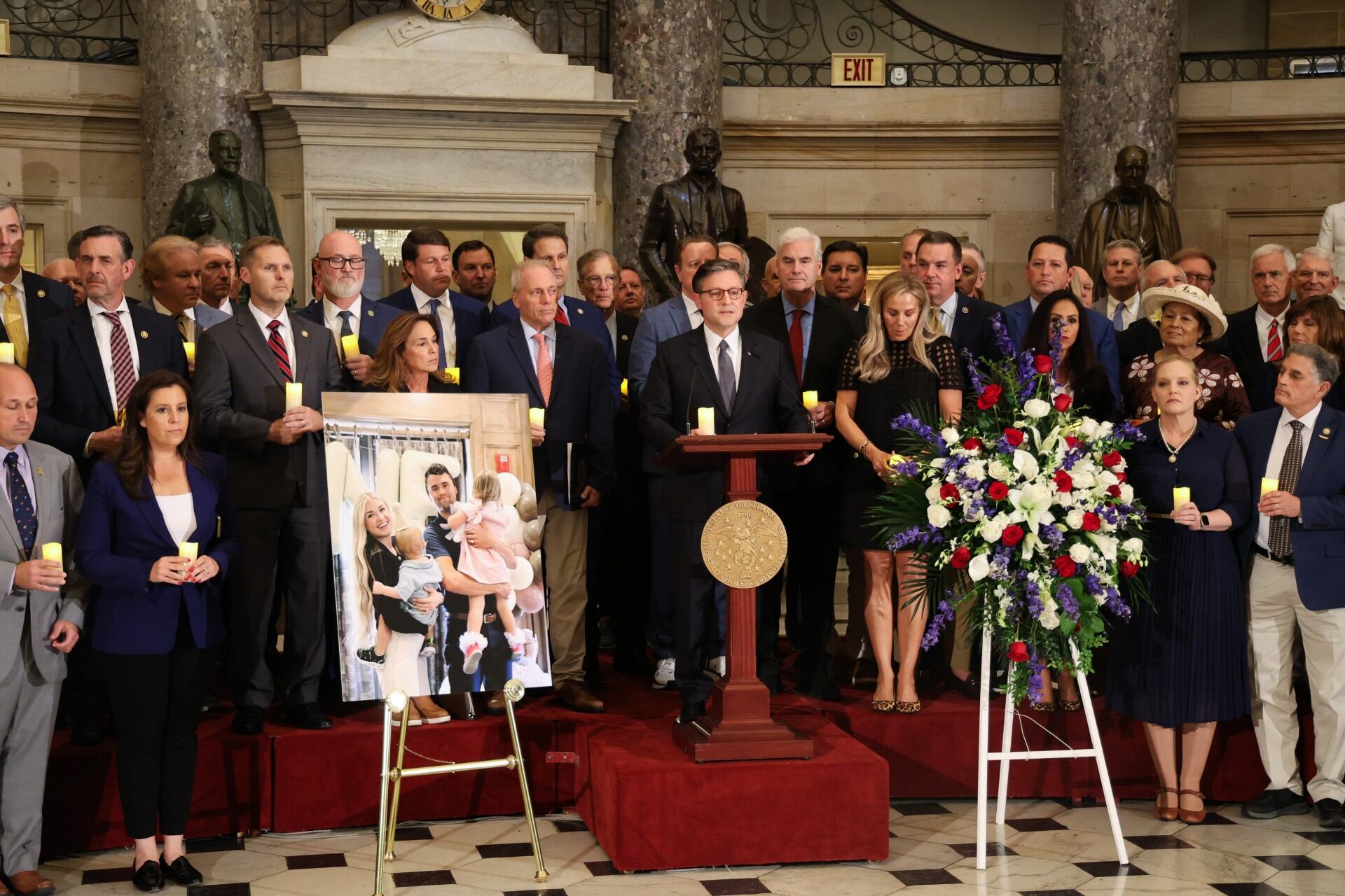 Speaker Johnson hosts vigil for Charlie Kirk