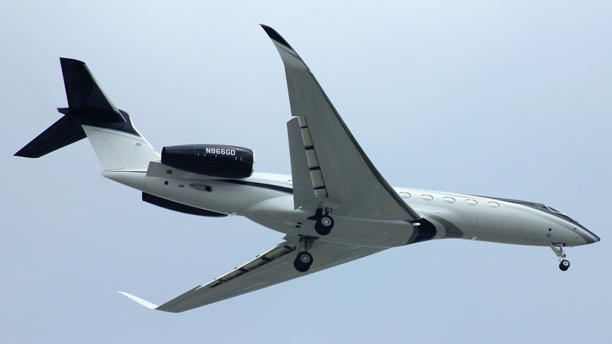 An air view of a Gulfstream G700