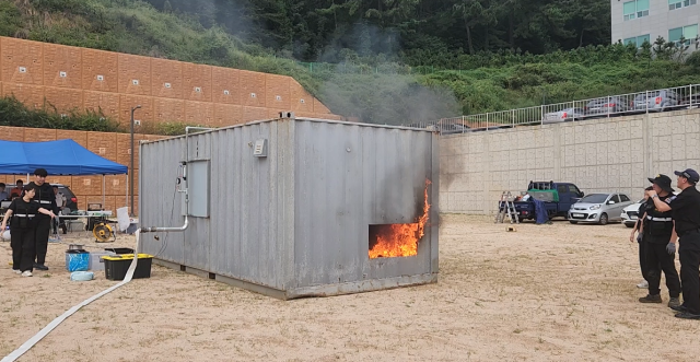 부산소방, 다중이용업소 ‘열·연기확산 제어 시스템’ 실증