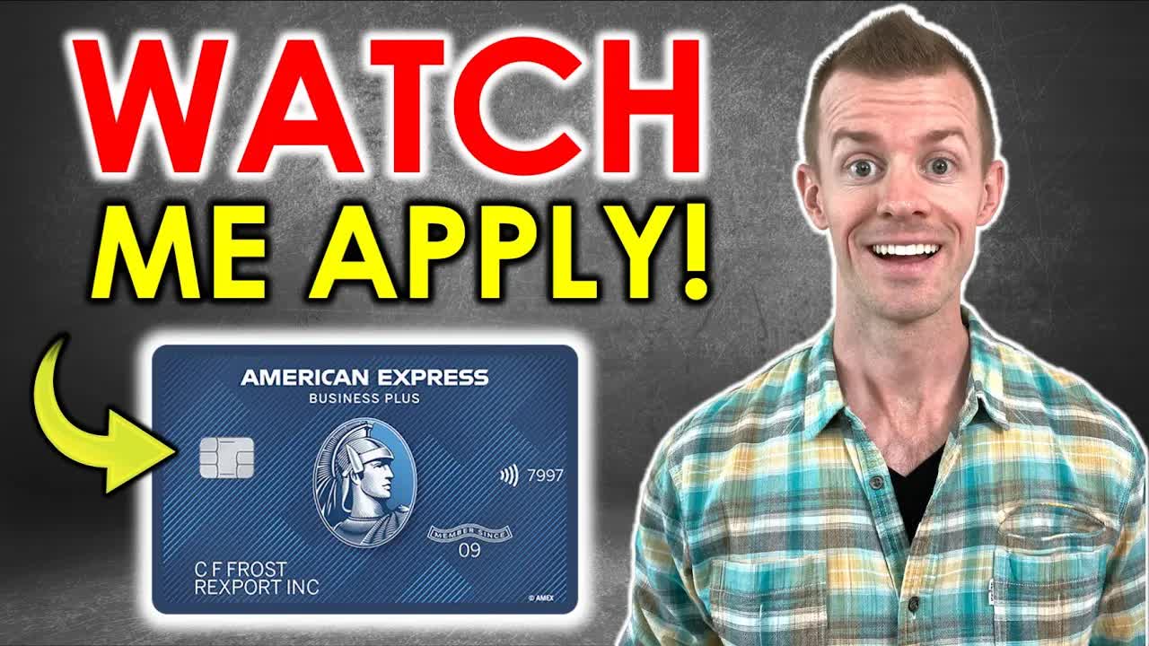 Watch me apply Amex Blue Business Plus (Amex business card application)