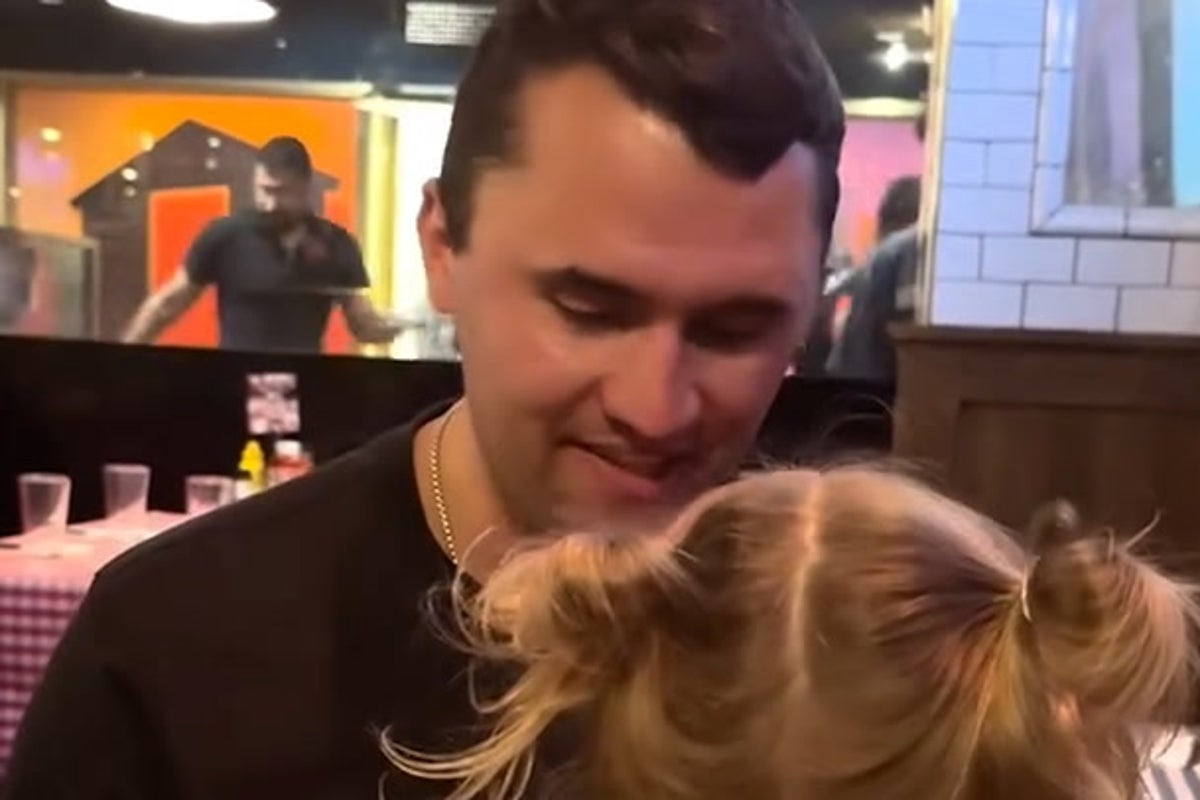 Charlie Kirk tells young daughter how he met Erika in video released after his death