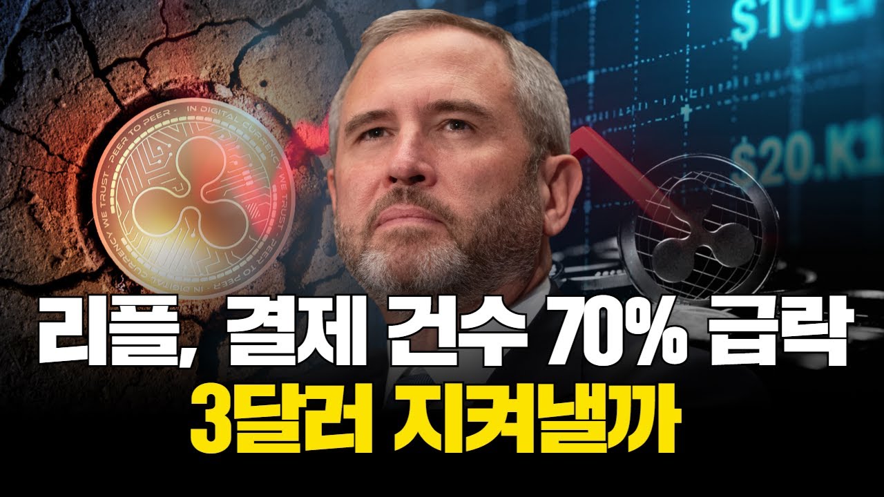 리플, 결제 건수 70% 급락…3달러 지켜낼까 | Watch