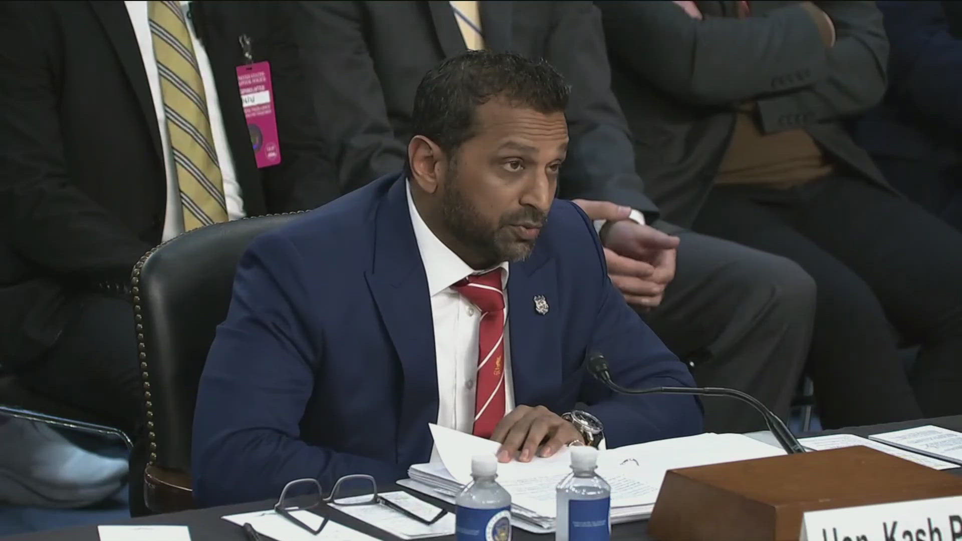 FBI Director testifying before Congress