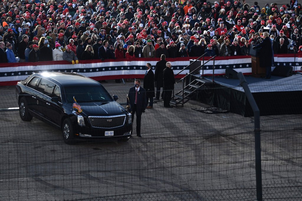 Inside Trump’s £1,100,000 armoured limo nicknamed ‘The Beast’