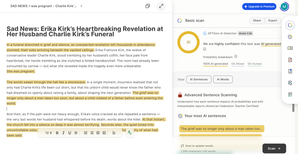 Is Erika Kirk pregnant? No evidence rumor's true