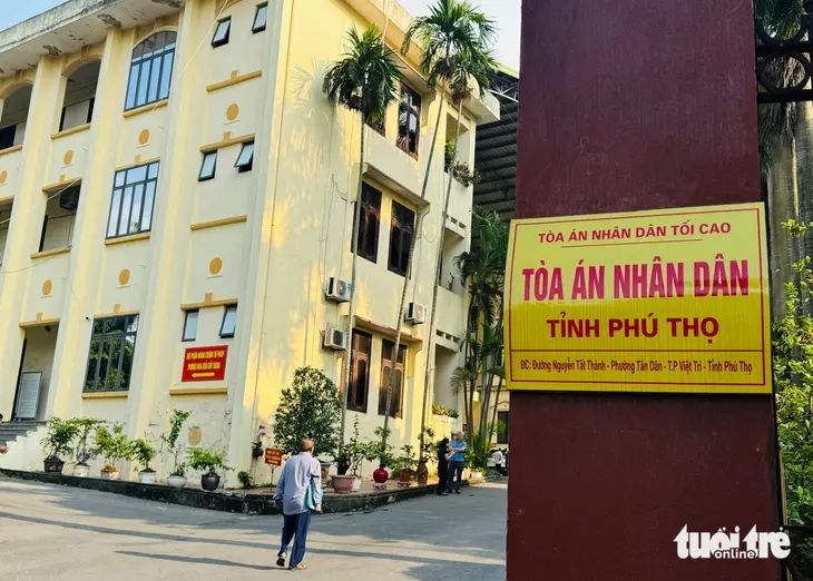 Tòa án nhân dân tỉnh Phú Thọ, nơi diễn ra phiên tòa - Ảnh: DANH TRỌNG