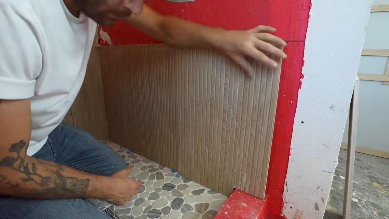 How to layout, cut, and install large format shower wall tiles at ...