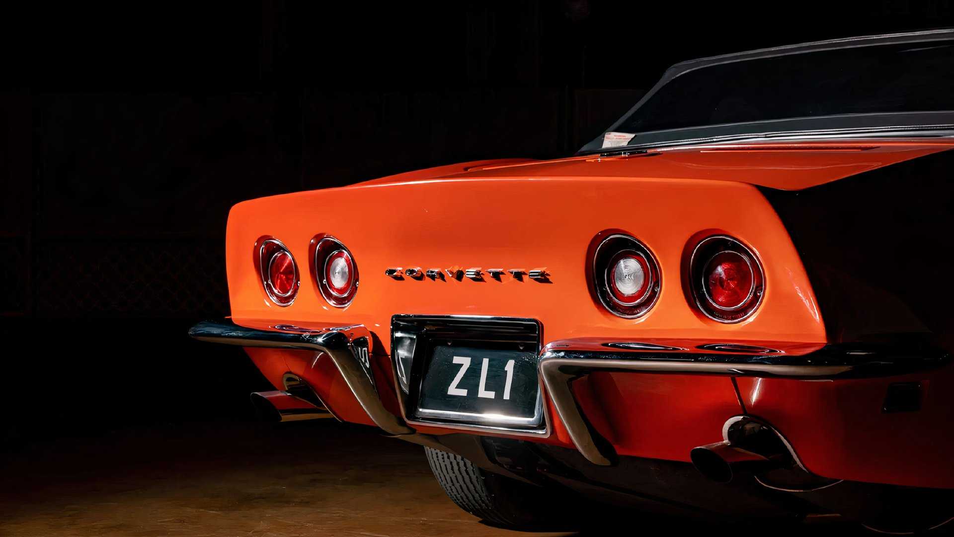 Orange 1969 Corvette ZL1 back
