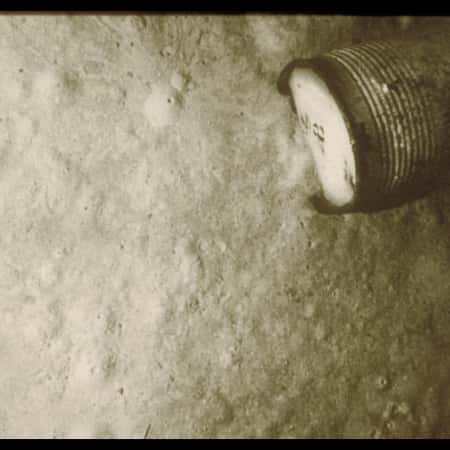 Photograph of a radioactive waste drum taken by the AUV Epaulard during the Epicea campaign