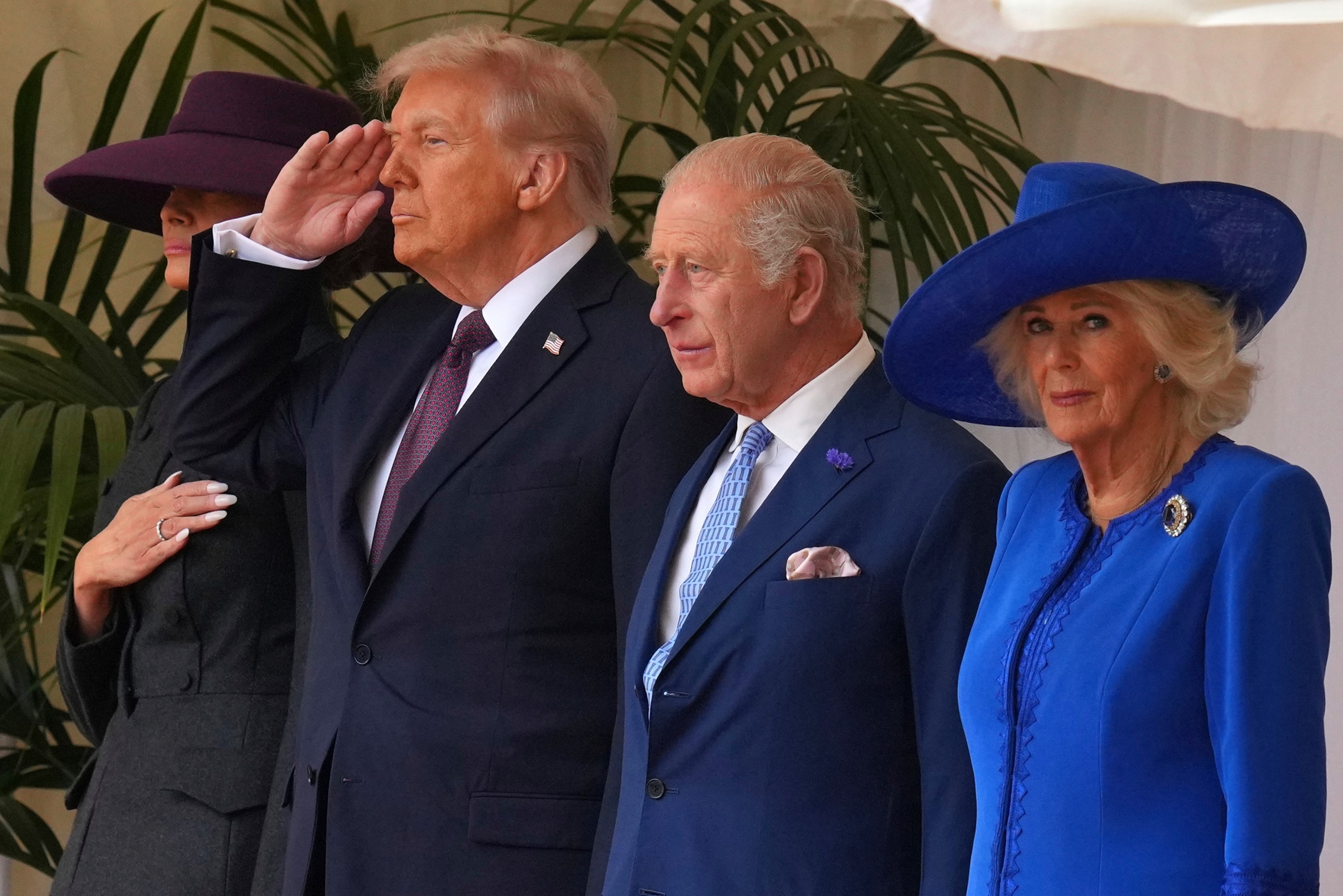 Trump arrives for UK state visit, welcomed by king, prince at Windsor Castle